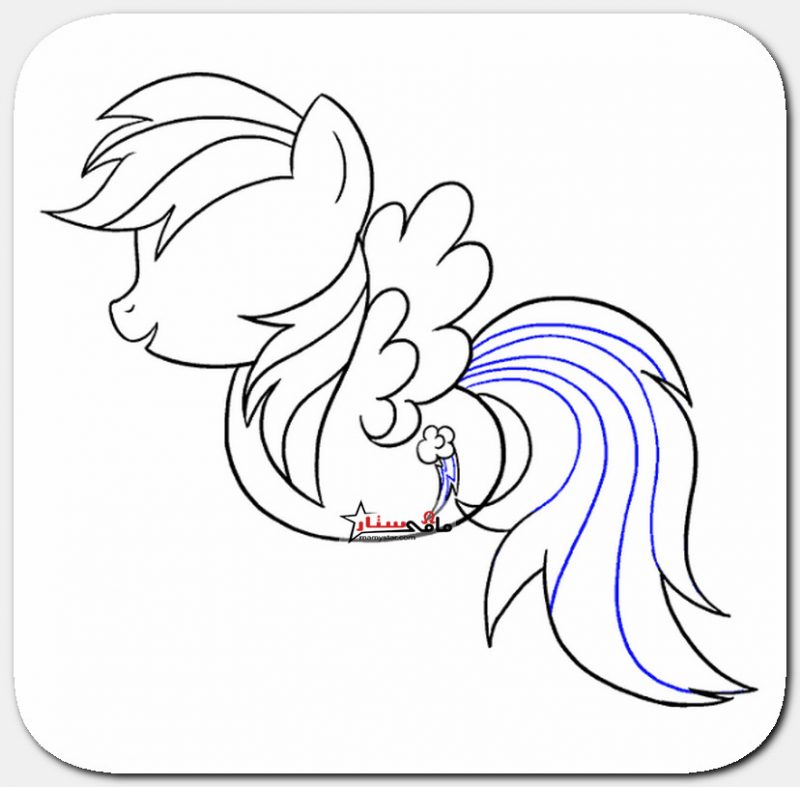 how to draw my little pony rainbow dash step by step