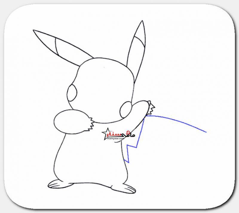 كيفية رسم pikachu