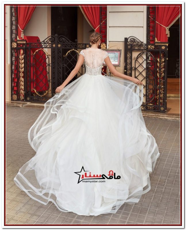 white lace wedding dress 2024