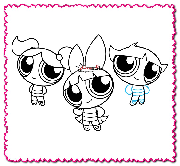 how to draw the powerpuff girls step by step