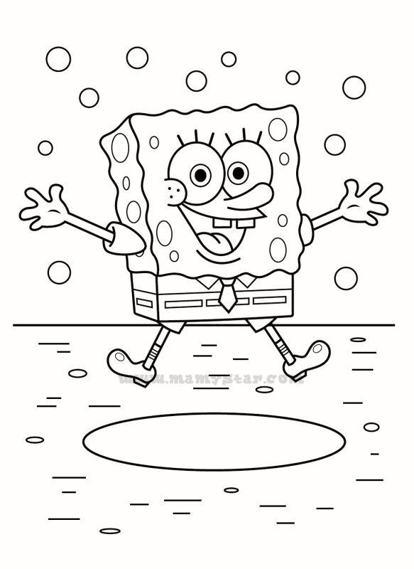 full size spongebob coloring pages