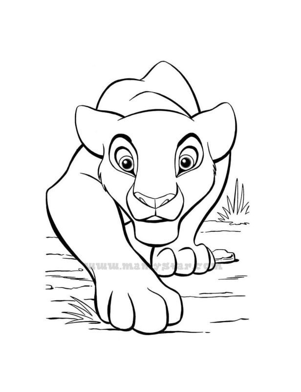 nala lion king coloring pages