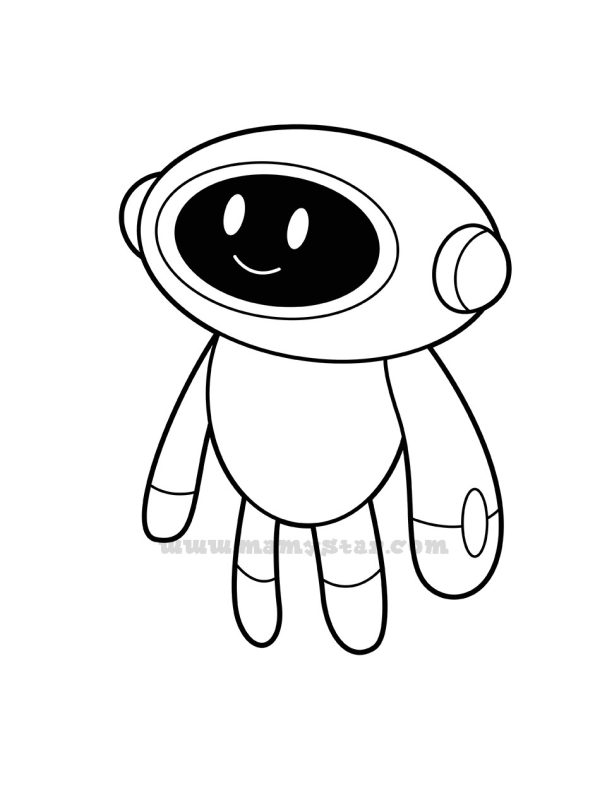 cool robot coloring pages