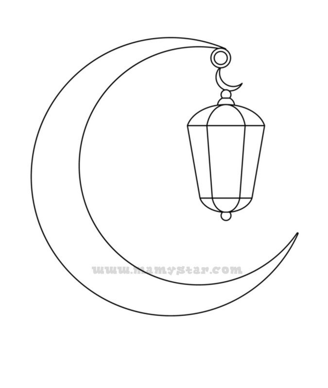ramadan lantern coloring page