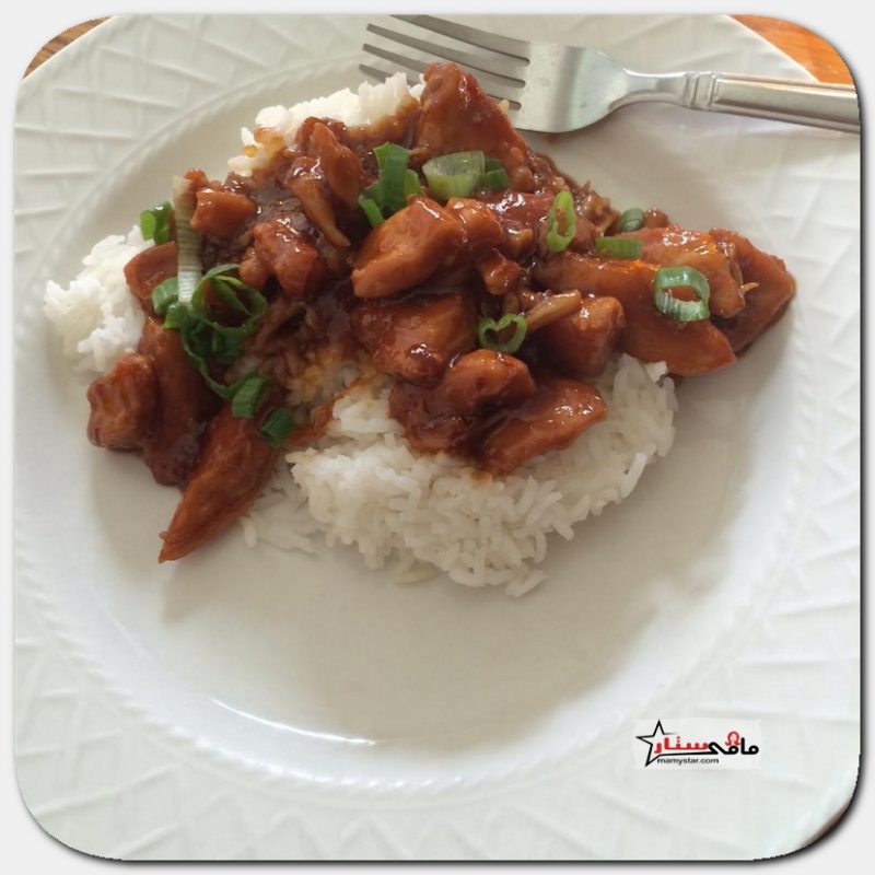 طريقة عمل الدجاج الآسيوي والأرز