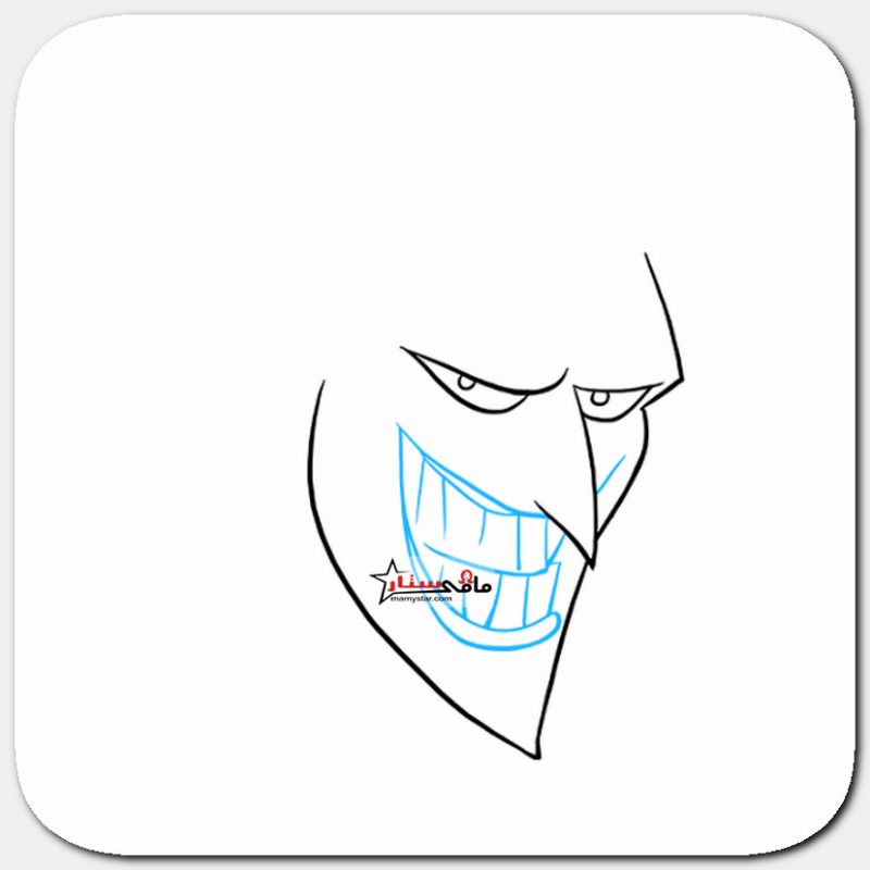 how to draw the joker face