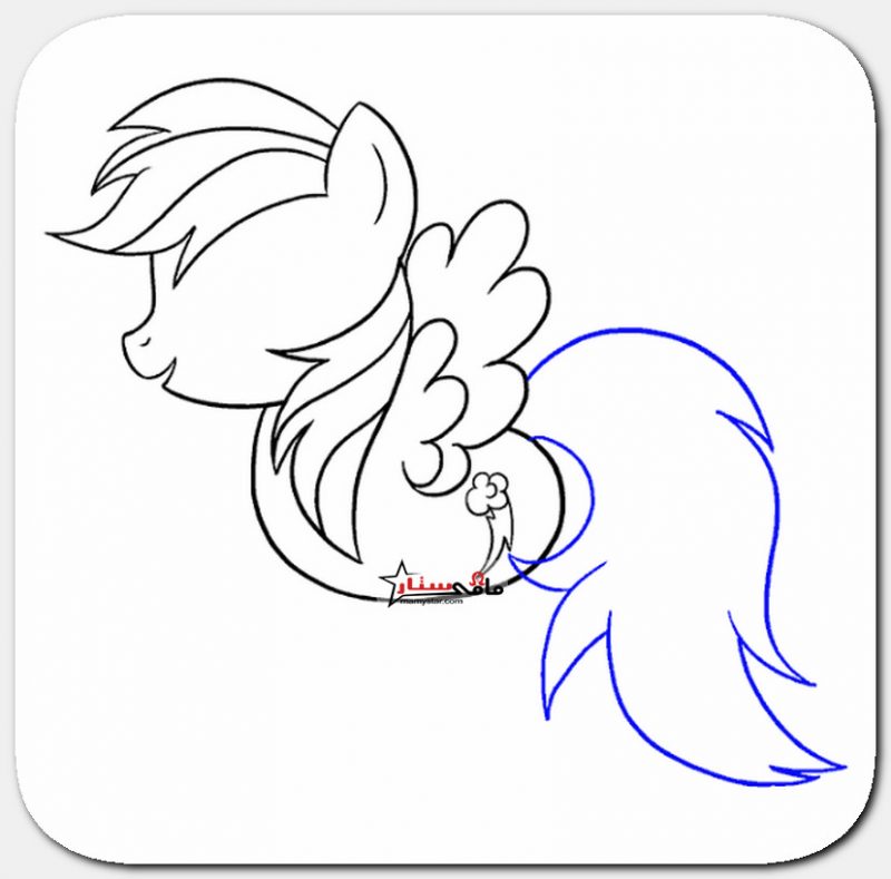 how to draw my little pony rainbow dash easy