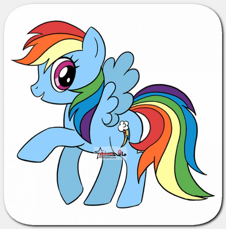 How to draw my little pony raindow dash