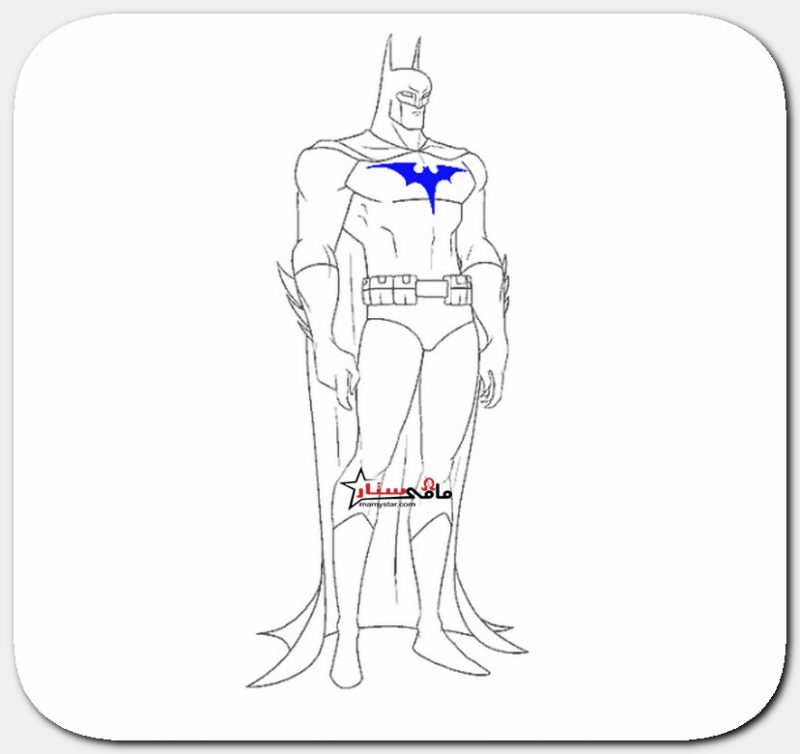 رسم باتمان للتلوين