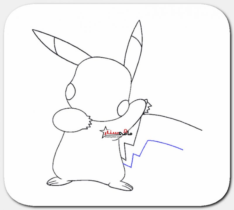 how to draw a pikachu head