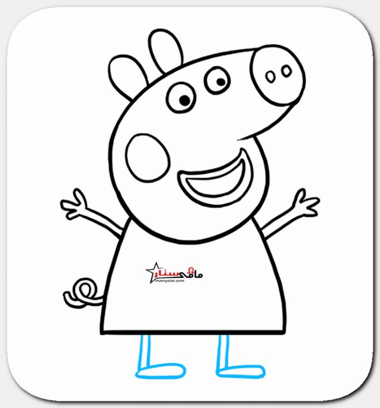 رسم Peppa Pig للتلوين