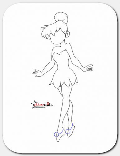 how to draw tinkerbell easy