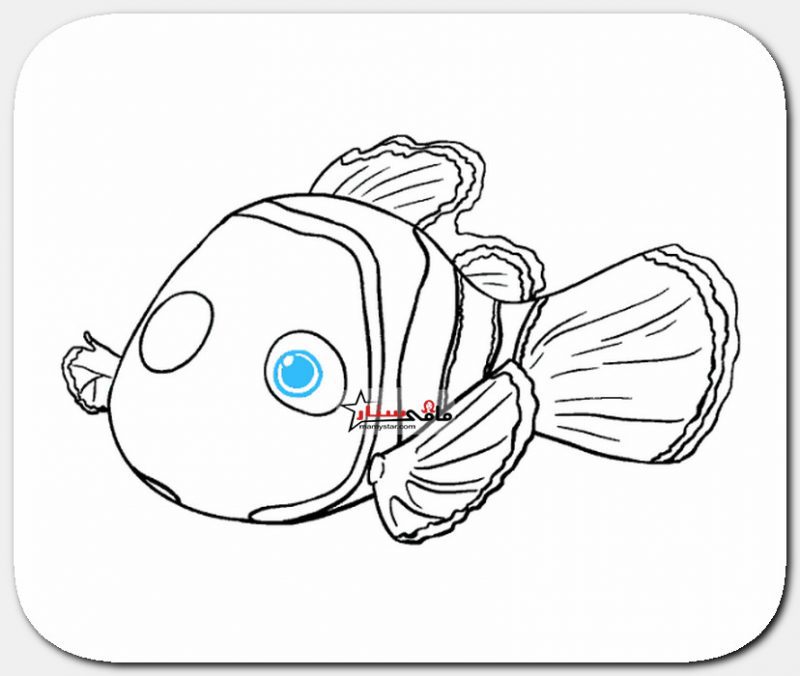 how to draw nemo fish step by step