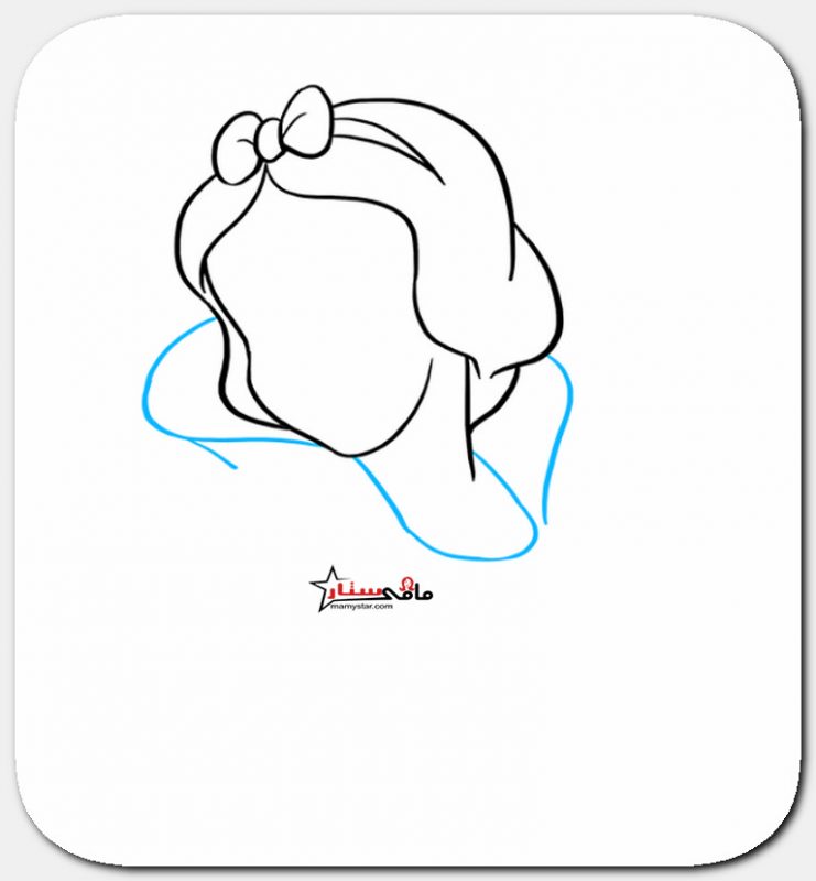 how to draw snow white step by step
