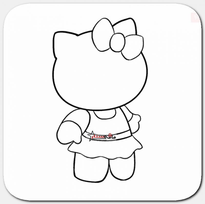 how to draw hello kitty characters