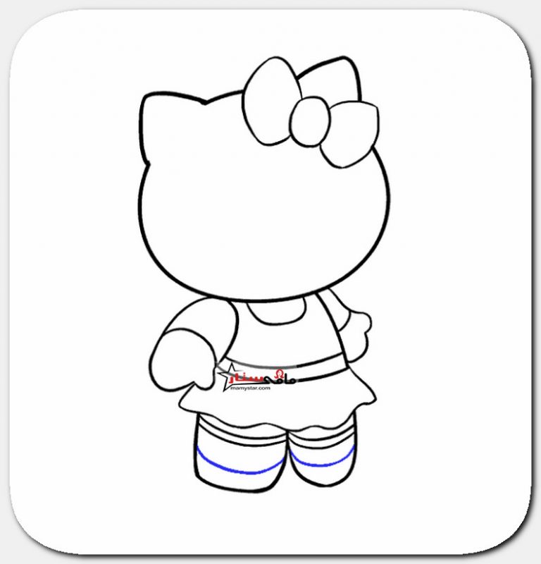 how to draw hello kitty step by step for beginners