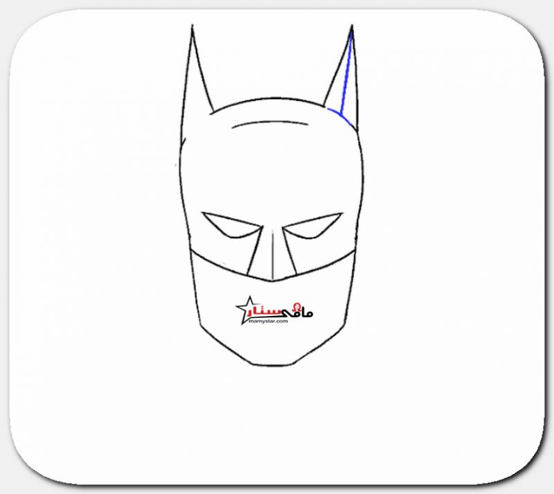 طريقة رسم وجه باتمان