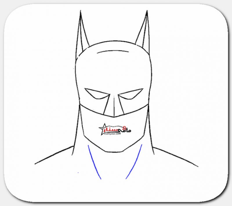 how to draw batman face easy
