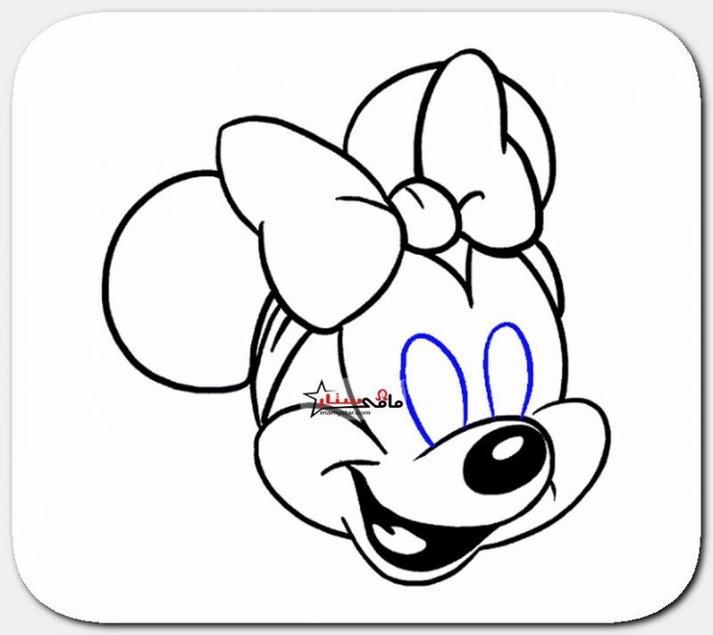 how to draw minnie mouse step by step