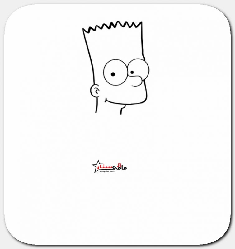 how to draw bart simpson on a skateboard
