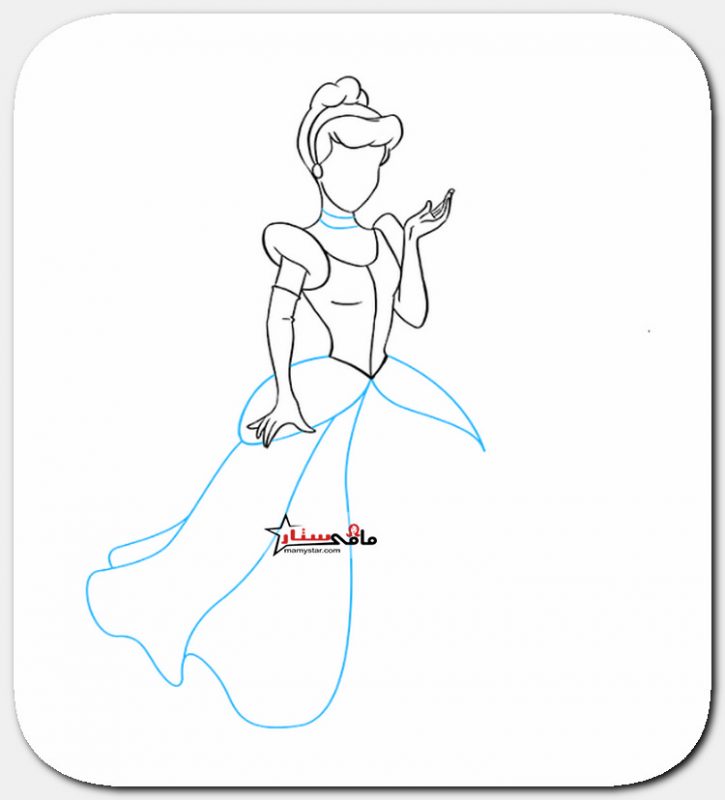 how to draw cinderella easy