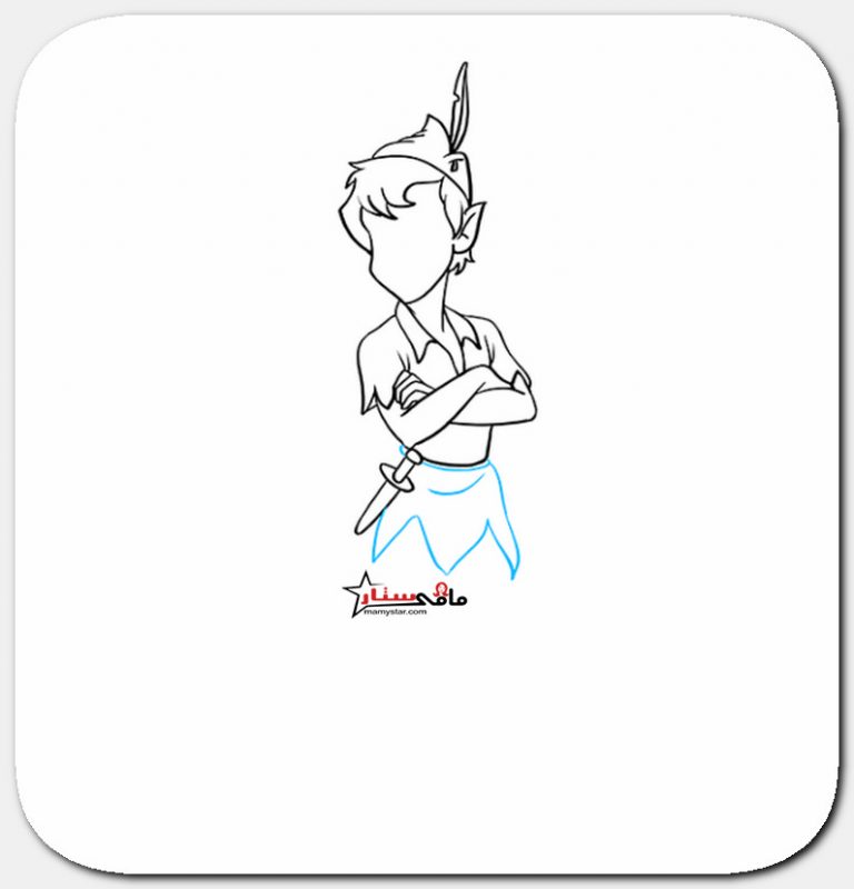 how to draw peter pan step by step