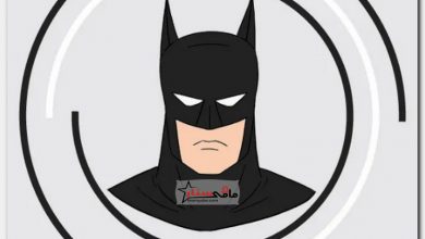 رسم وجه باتمان الرجل الوطواط