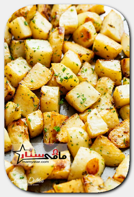 crispy garlic roasted potatoes
