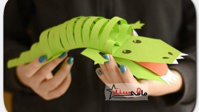 paper crocodile craft