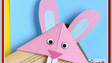 easter bunny corner bookmark