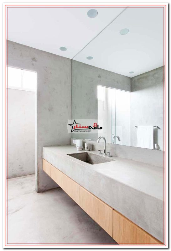concrete bathroom vanity