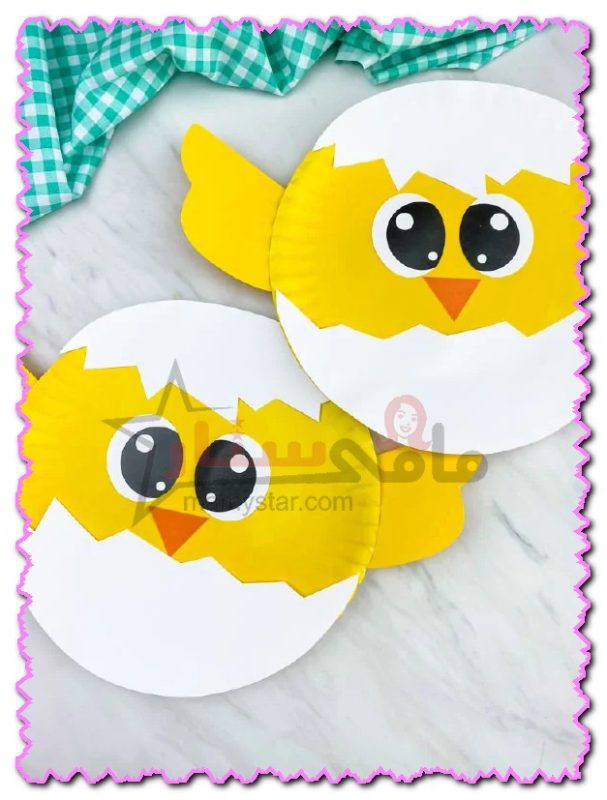 chicken paper plate craft