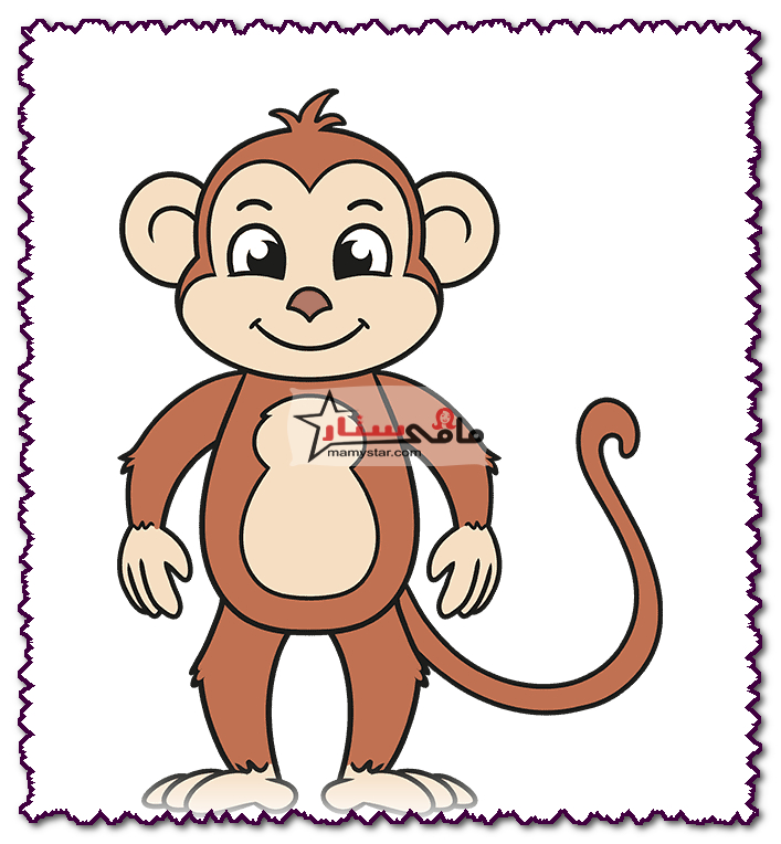 monkey drawing colour