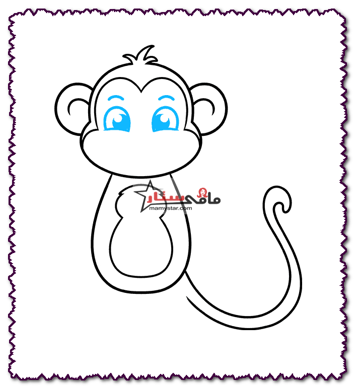 how to draw monkey picture