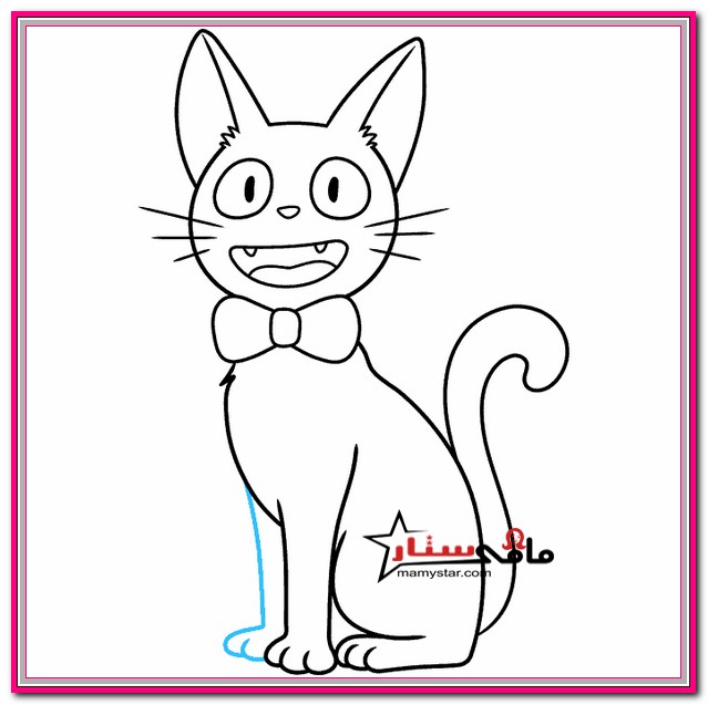 تعليم رسم قطة جيجي كات