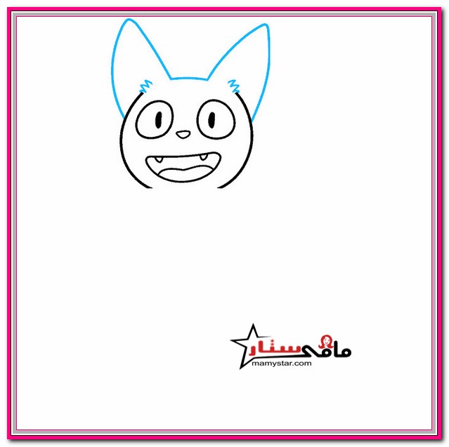 كيفية رسم قطة جيجي كات