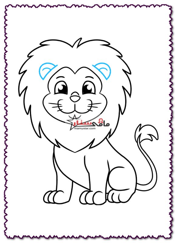 how to draw a lion full body