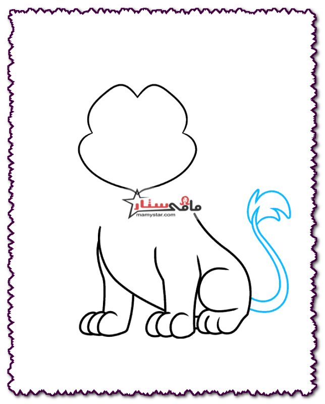 how to draw a lion cartoon