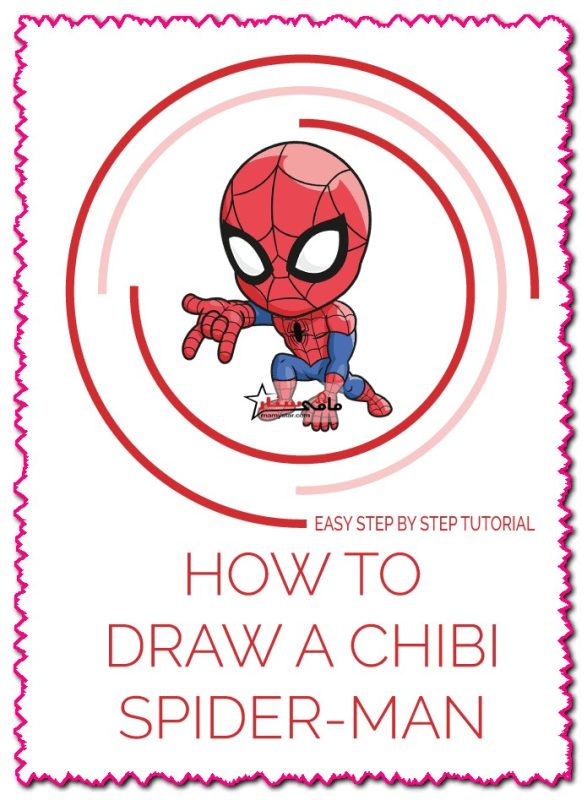How do you draw the little Spiderman?