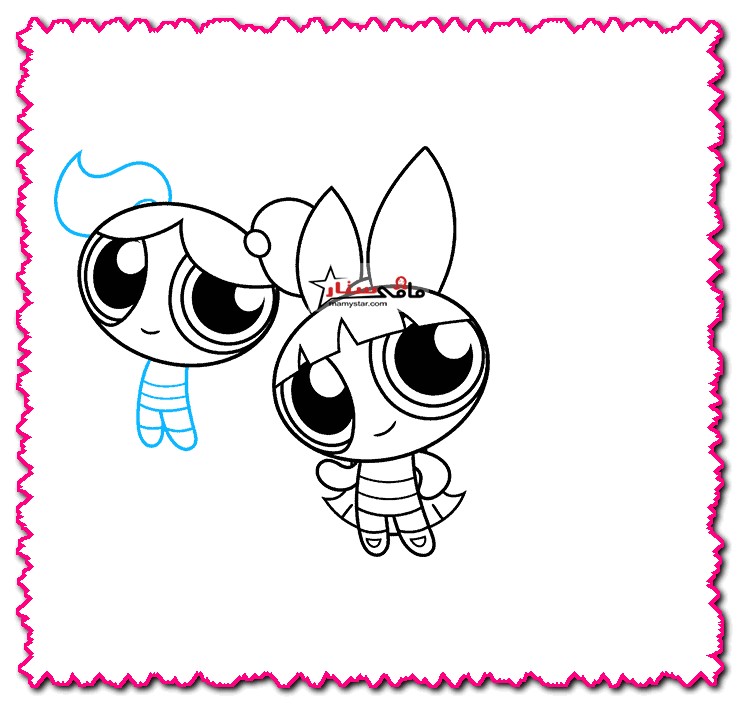 how to draw bubbles from the powerpuff