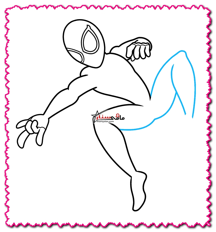how to draw miles morales spider-man easy