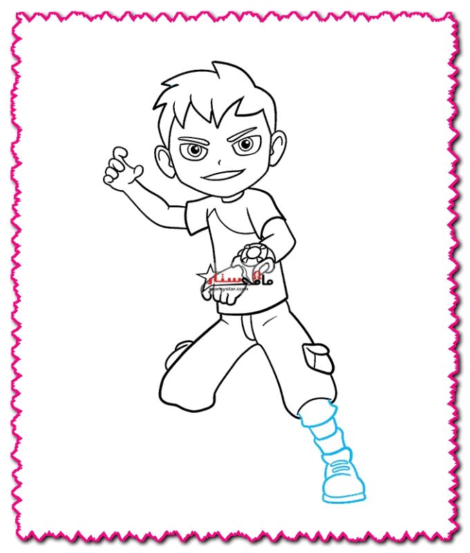 how to draw ben ten step by step