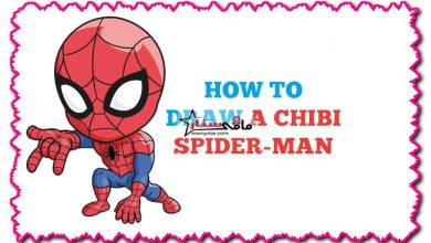 how to draw a chibi spider man