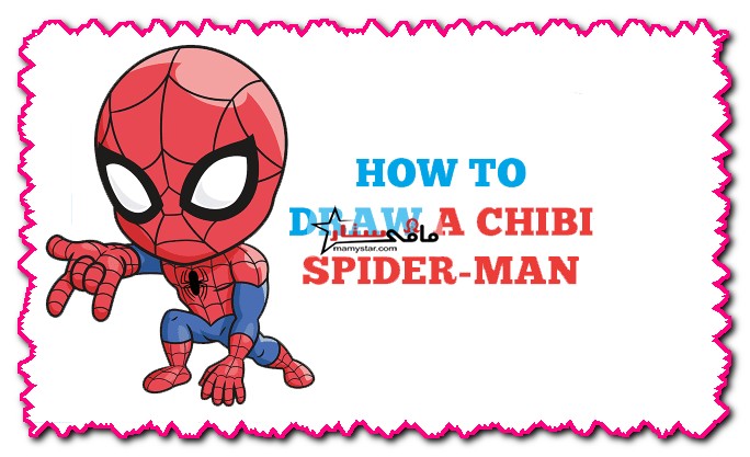 how to draw a chibi spider man