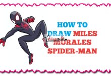 how to draw miles morales spider man