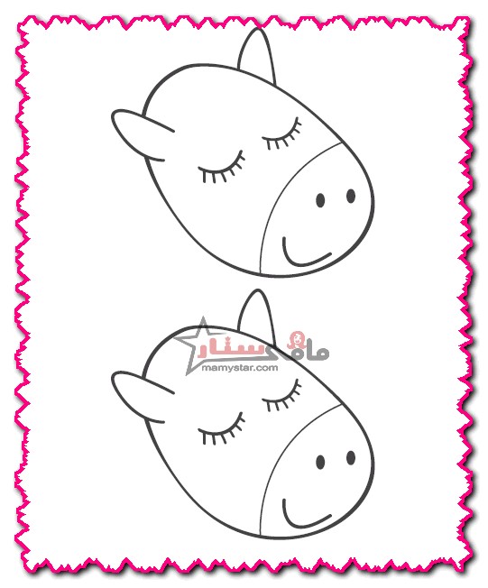 papercraft unicorn head template free