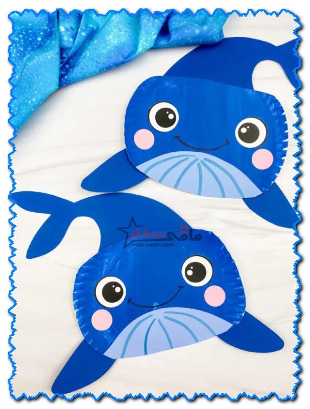 How to make paper plate whale?
