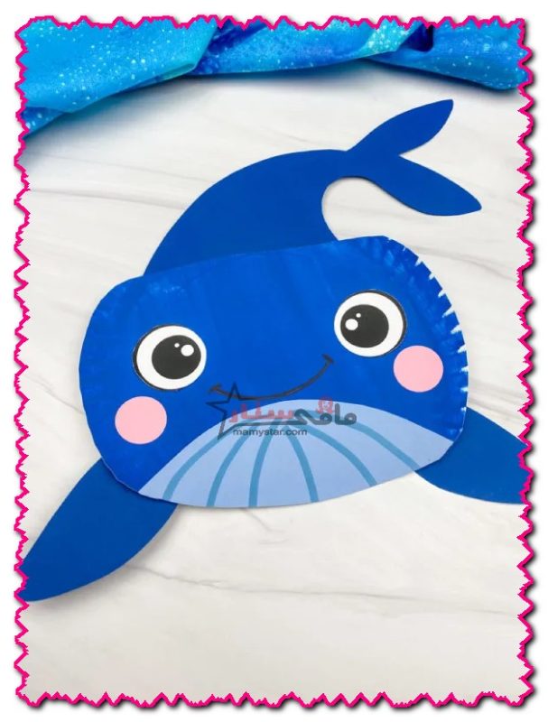 Paper Plate Whale Craft for Kids