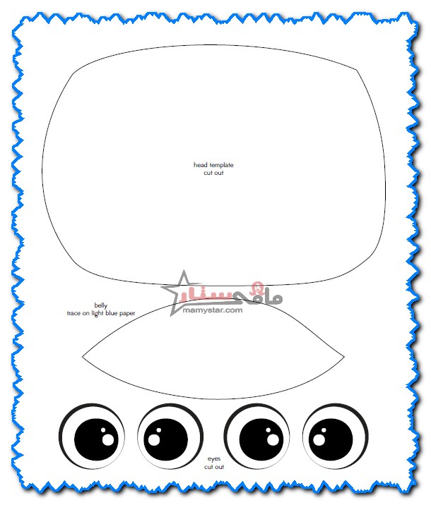 whale craft template