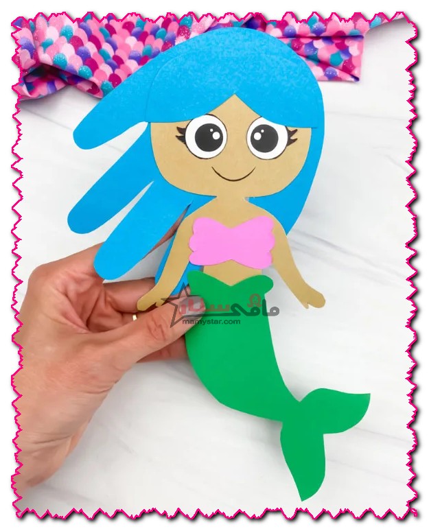how to make a mermaid paper